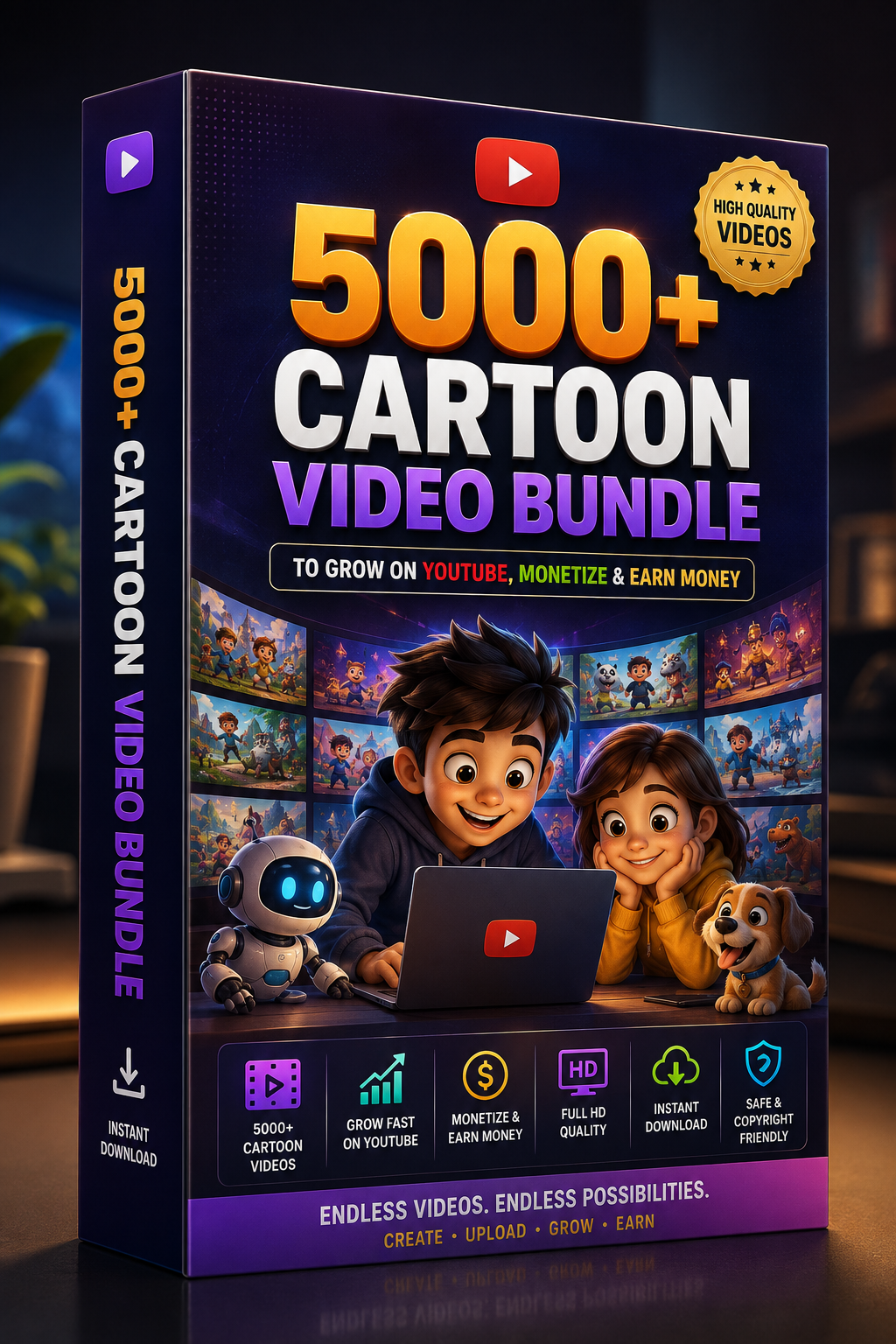 Get The 5000+ Cartoon Videos Bundle Today